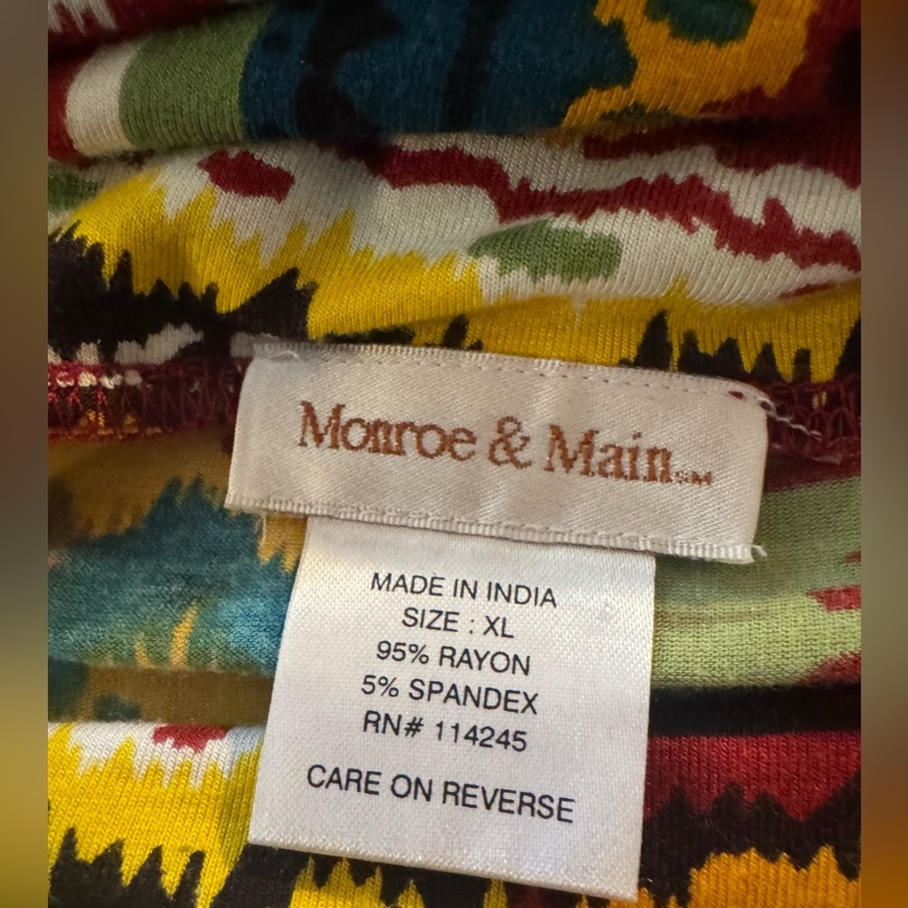 Monroe & Main Boho Patchwork Maxi Skirt | Colorful Festival Resort Skirt XL - Picture 6 of 7